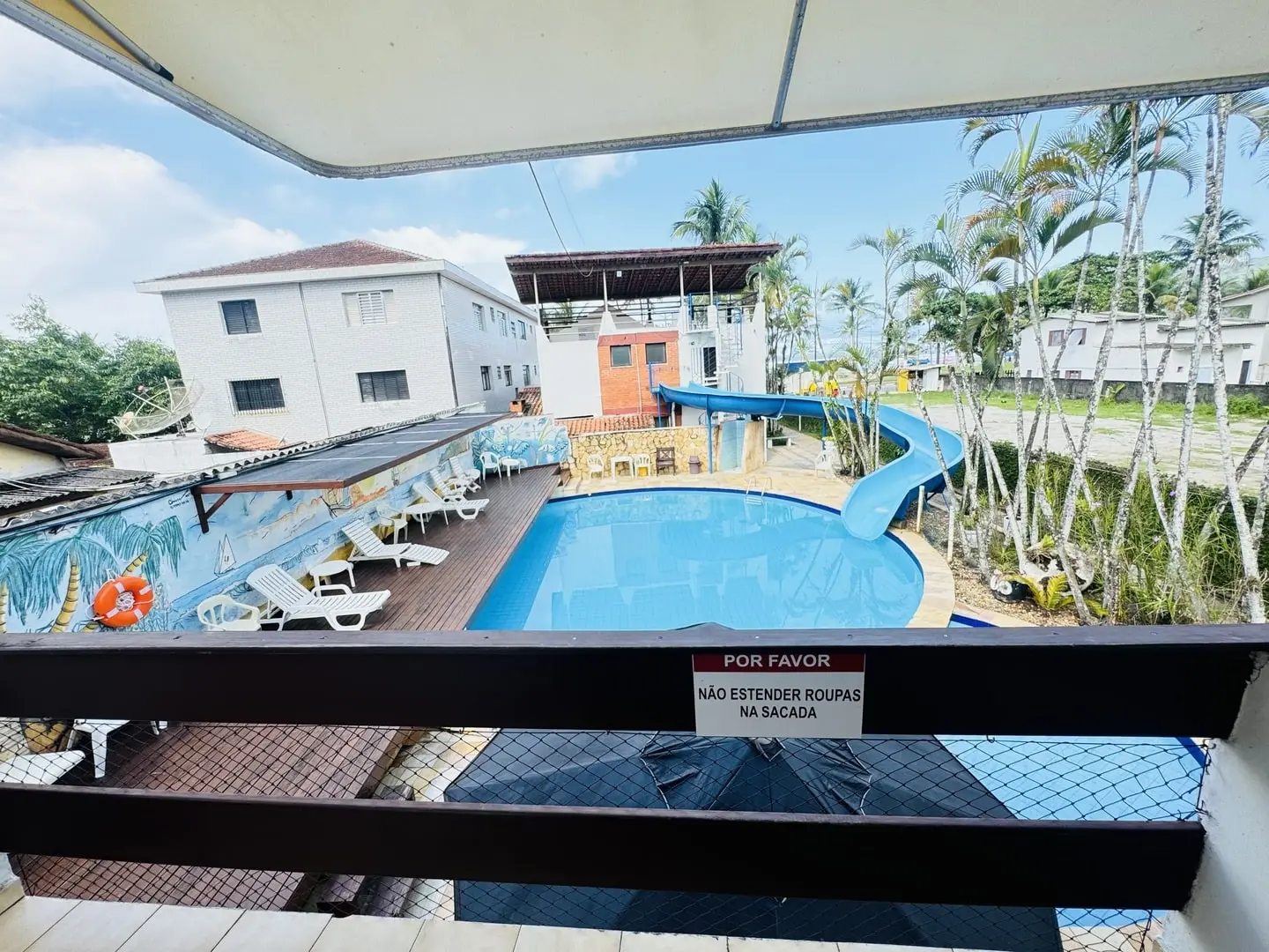 Vista da piscina