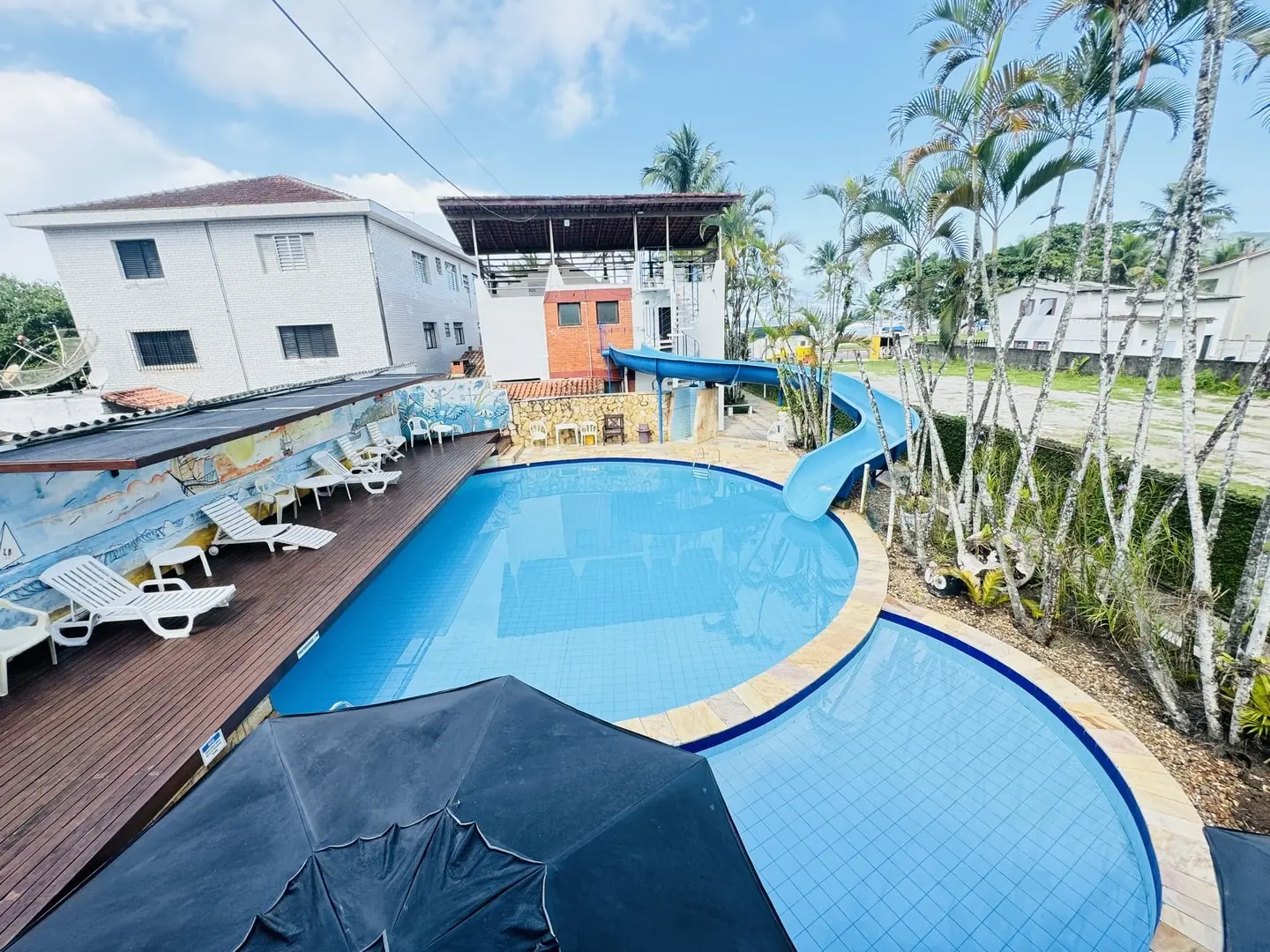 Vista da piscina